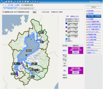 洪水予報の情報提供例
